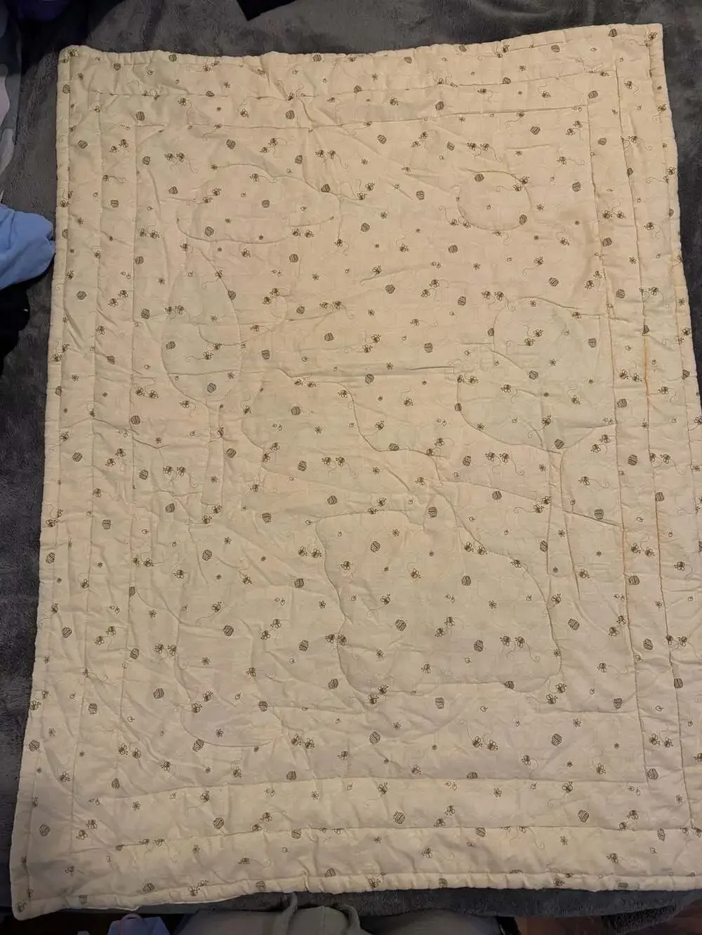 Disney Classic Winnie The Pooh Tigger Piglet Eeyore Baby Crib Quilt Blanket